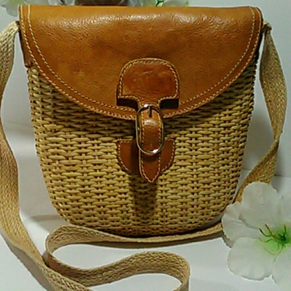 Rodo Handbags - RODO Vintage Wicker Crossbody / purse/ tote / Bag
